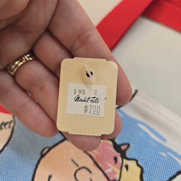 Vintage Peanuts Chicago Baseball Tote Bag Charlie Brown Snoopy Horizon USA NWT - Picture 4 of 11